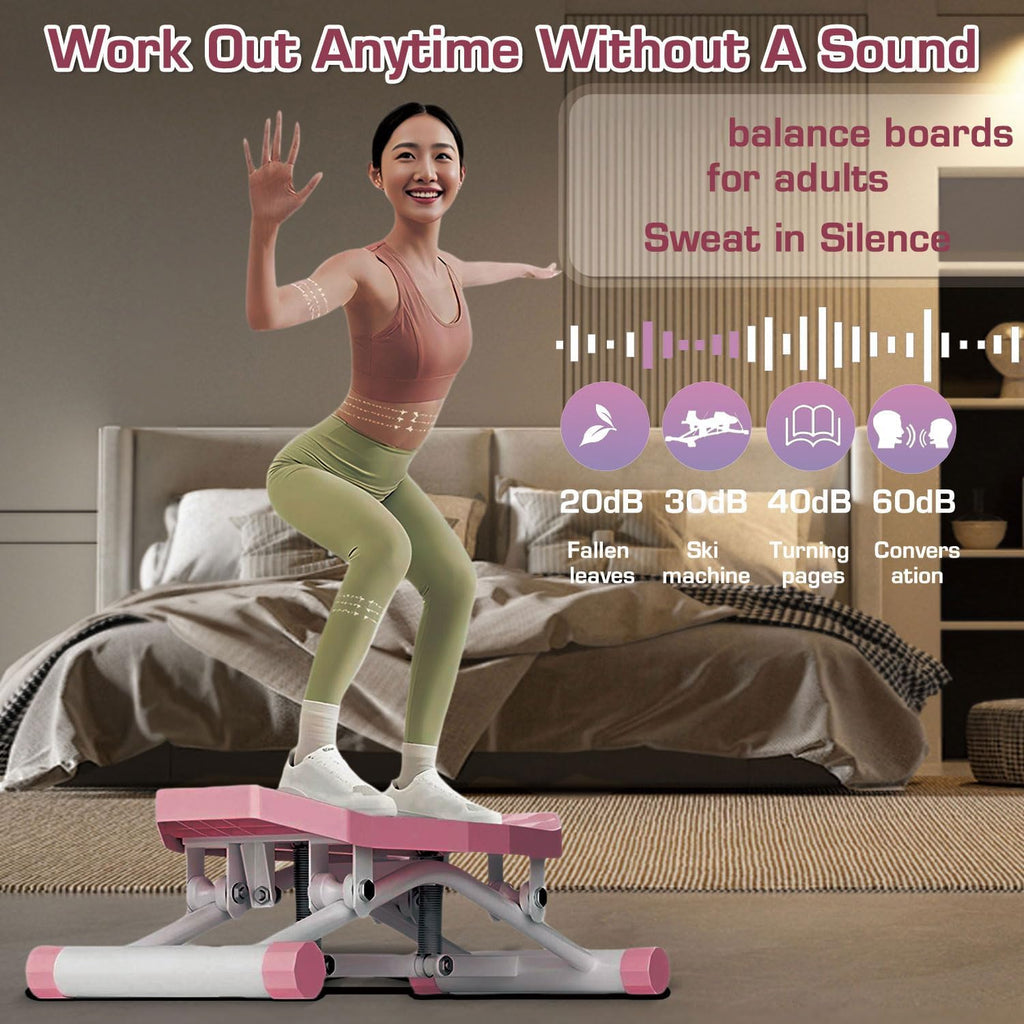 Balance Board, All-Motion Trainer, Portable Ski Balancing Machine Featuring LCD Monitor, Ski Simulator with Resistance Bands for Full Body Workout