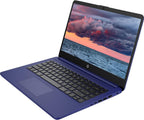 HP Portable Laptop  Student and Business  14" HD Display  Intel Quad-Core N4120  4GB DDR4 RAM  64GB eMMC  1 Year Office 365  Webcam  SD Card Reader  HDMI  Wi-Fi  Windows 11 Home  Blue  KKE Mousepad