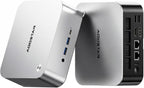 AOOSTAR MACO AMD R7 PRO 6850H Mini PC (8C/16T 4.70Ghz) with LPDDR5 6400Mhz 24GB RAM &1TB M.2 2280 PCIE4.0 NVME SSD 3 *M.2 Slots; Dual 2.5G; LAN Dual USB4；Four-Screen 4K Display