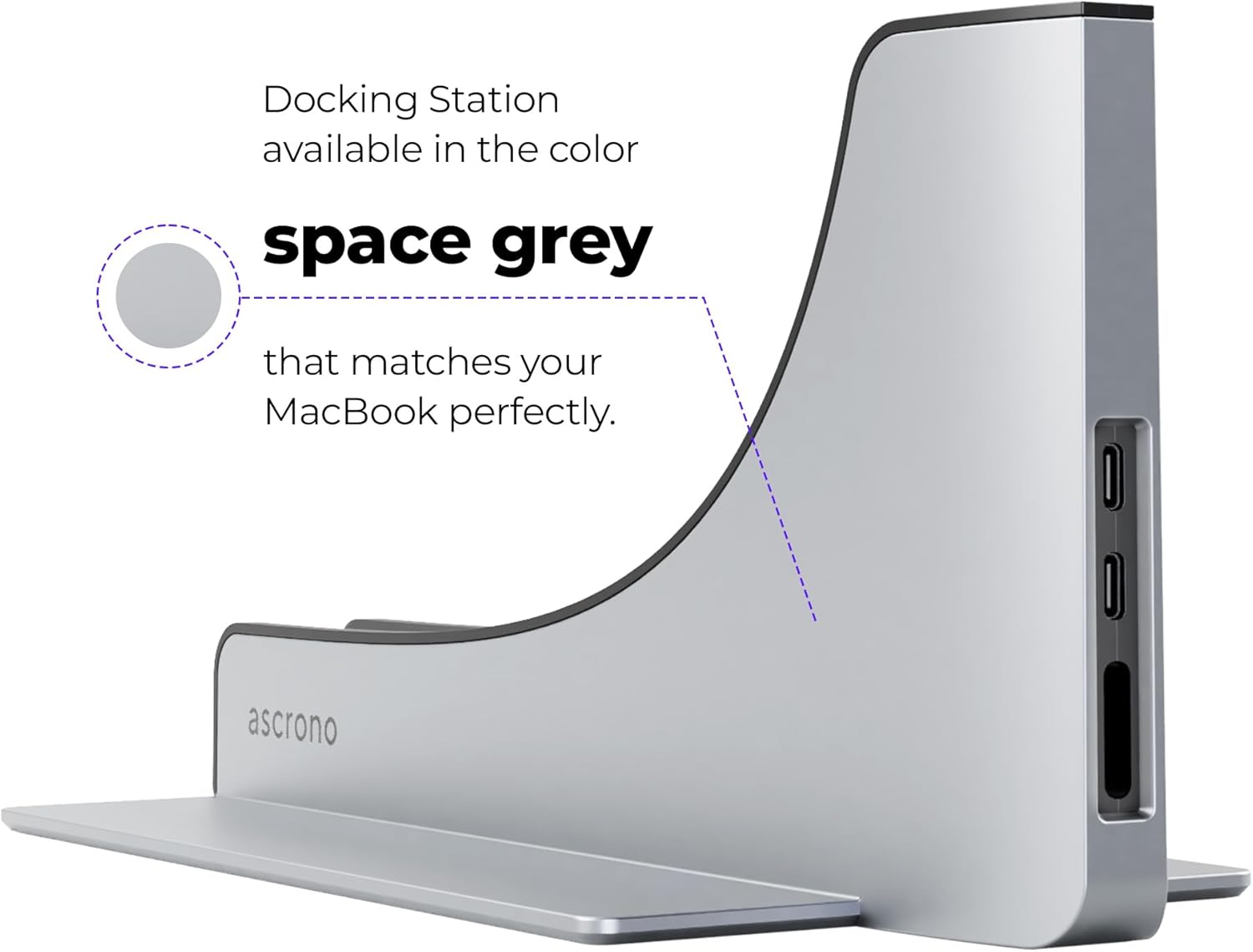 Dock for 14" Apple MacBook Pro - Docking Station - Connect Dual Displays w/Two Thunderbolt 4 USB-C Ports - Mac Docking Station Hub for MacBook Pro 14" (M1 M2 M3 M4 Base/Pro/Max M5 2021-2025)