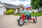 Schwinn Roadster Tricycle, 12 Inch Front Wheel Bike for Kids Ages 2-4, Low Center of Gravity, Retro Steel Frame, Adjustable Seat Grows with your Child, Rear Deck, Tricycle for Toddlers