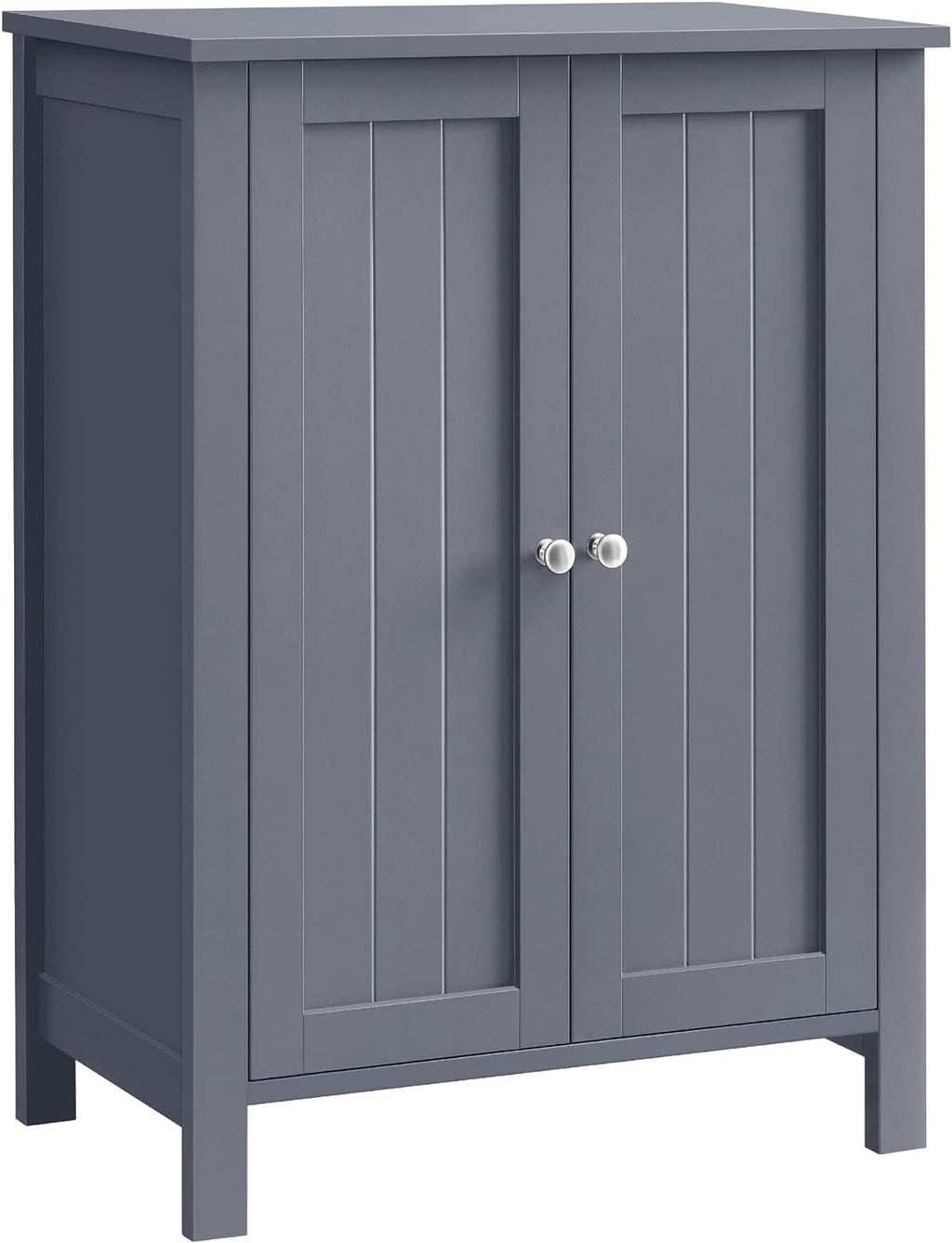 VASAGLE Floor Storage Cabinet, Freestanding Storage Unit with 2 Adjustable Shelves, for Bathroom Living Room Dining Kitchen, 11.8 x 23.6 x 31.5 Inches, Slate Gray UBCB60GY