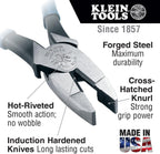 Klein Tools 80080 Hand Tool Kit includes 2 Screwdrivers, Made in USA, 3 Pliers, Wire Stripper and Cutter, for Electricians, 6-Piece