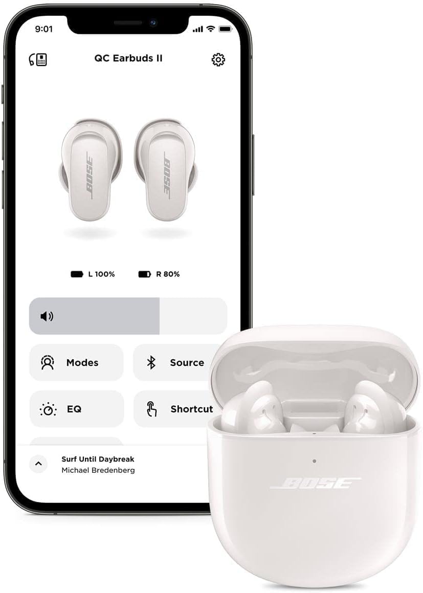 Bose QuietComfort Earbuds II  Wireless  Bluetooth  Proprietary Active Noise Cancelling Technology in-Ear Headphones with Personalized Noise Cancellation & Sound  Soapstone