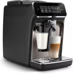 Philips 3300-Series Fully Automatic Espresso Machine - 6 Drinks, Modern Colour Touch Screen, LatteGo Milking System, SilentBrew, 100% Ceramic Grinder, AquaClean Filter. Black Chrome (EP3347/90) (Renewed)