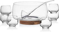 Mikasa Glenwood Party Punch Bowl Set with Punch Cups and Ladle, 8 Piece