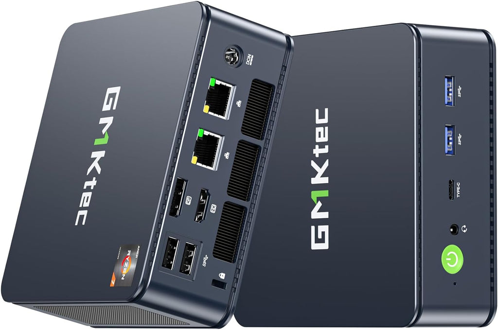 GMKtec M5 Plus Gaming Mini PC Ryzen 7 5825U (Upgraded 7430U)  32GB RAM 1TB SSD Dual NIC LAN 2.5GbE Desktop Computers Office Home  Triple 4K Display  WiFi 6E  USB3.2  USB-C  BT 5.2  DP  HDMI