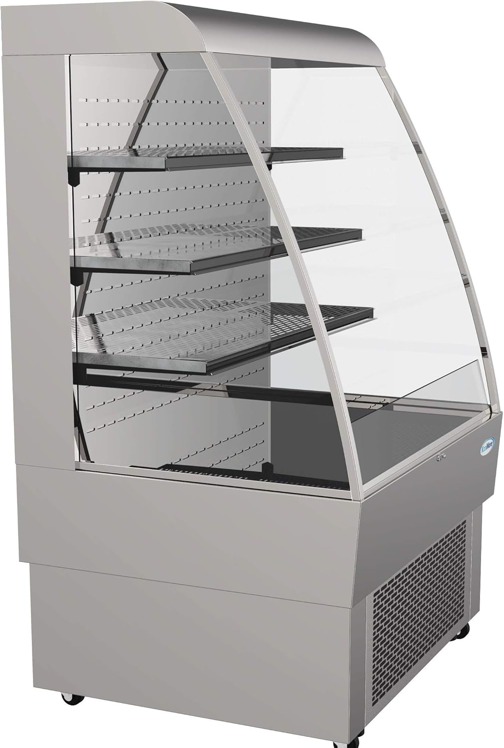 KoolMore - CDA-13C Open Air Merchandiser Grab and Go Refrigerator with LED Lighting and Night Curtain - 13.4 cu.ft