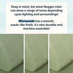 Nugget - The Original Play Couch for Kids - Modular Foam Children's Sofa for Playroom, Imagination, & Creative Open Ended Play - Washable & Convertible Playroom Furniture, Bamboo