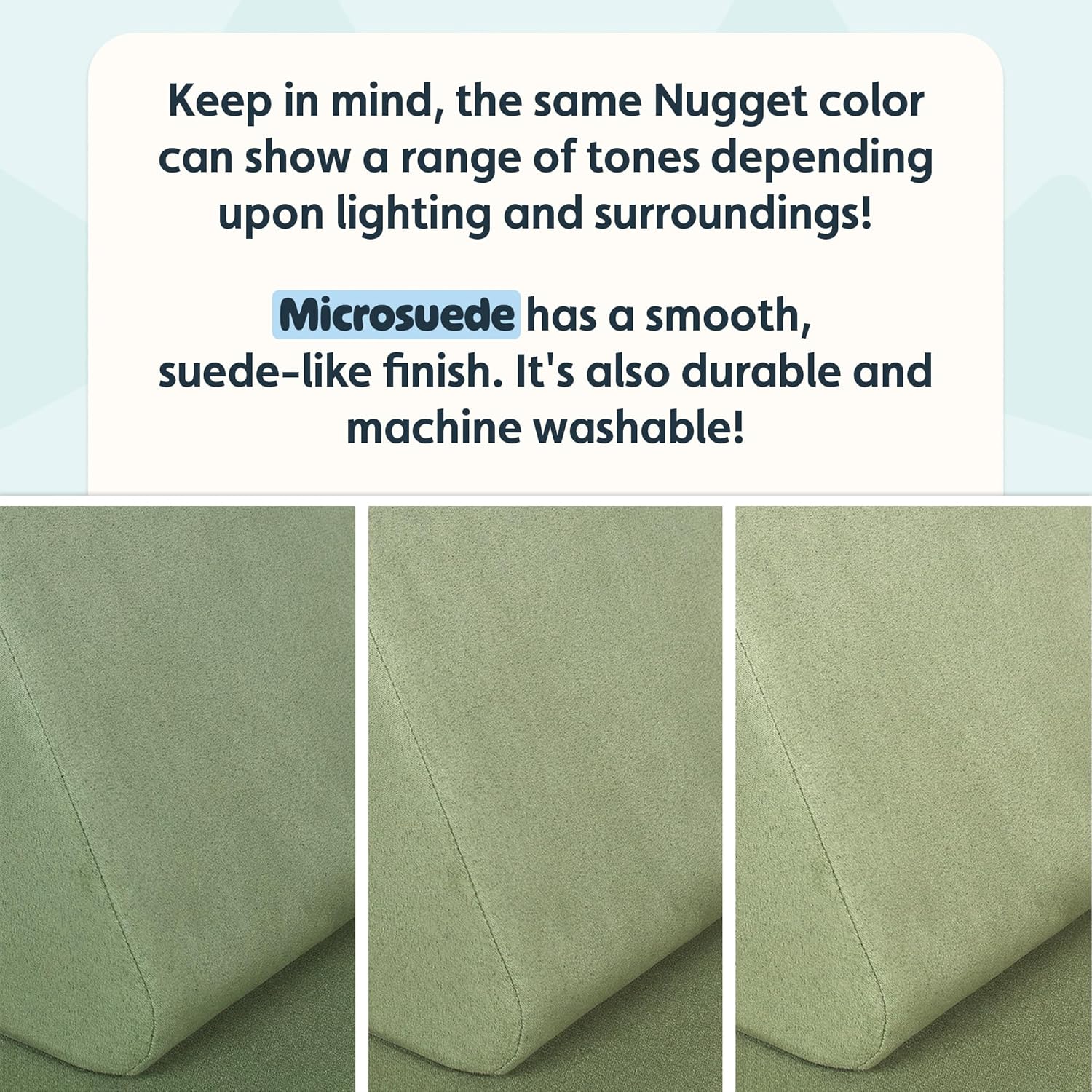 Nugget - The Original Play Couch for Kids - Modular Foam Children's Sofa for Playroom, Imagination, & Creative Open Ended Play - Washable & Convertible Playroom Furniture, Bamboo