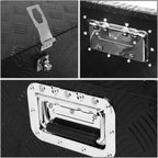 Auto Dynasty 30 x 13 x 10 Inches Aluminum Pickup Truck Bed Trailer Key Lock Storage Tool Box (Black)