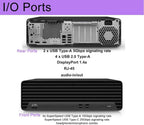 HP Desktop PC Elite SFF G9| 6-core 5GHz Ryzen-5 Processor(1.3 Times Faster Than Intel i7-1255U) | DDR5 RAM | WiFi| Bluetooth| HDMI  USB  RJ-45| Windows 11 Pro| Wired KB & Mouse (32GB RAM & 1TB SSD)