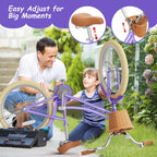 67i Girls Bike with Training Wheels 12/14/16/20 Inch, Toddler Girl Bicycle for Ages 3-12, Bicicleta para Niñas with Basket, Bell, Adjustable Seat & Handlebar, Padded Seat, Chain Guard