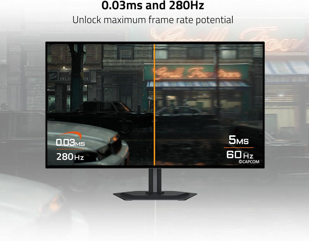 GIGABYTE - MO27Q28GR - 27" W-OLED Gaming Monitor - QHD 2560x1440-280Hz - 0.03ms GTG - AMD FreeSync Premium Pro  G-SYNC Compatible - Type-C KVM - HDMI  DP  Type-C - Height and Tilt Adjustable - Black