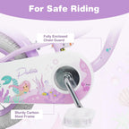Olakids Kids Bike, 12 14 16 18 20 Inch Mermaid Theme Girls Bicycle with Training Wheels Basket Adjustable Seat and Handlebar Dual Brake