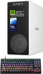 HP Omen 16L TG03 RTX 5060 Gaming Desktop  Intel Ultra 7 265F (Beats Intel i7-14700F)  16GB DDR5 RAM  1TB SSD  OMEN Gaming HUB  Bundle with Thunderobot KG3089R Gaming KB  Black