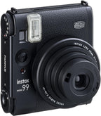 Fujifilm Instax Mini 99 Instant Camera Bundle with Fuji Instax Mini Instant Film Value Pack (60 Sheets) + Carrying Case - Brown + Photo Album – 64 Pockets + More