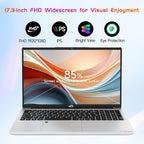NIMO 17.3" FHD IPS Laptop  Intel Core i3-1215U (Beats i5-1135G7 Class)  16GB RAM  512GB SSD  Windows 11 Home  Wi-Fi 6  Backlit Keyboard  Fingerprint  USB-C 65W Fast Charge  Bluetooth 5.2  180° View