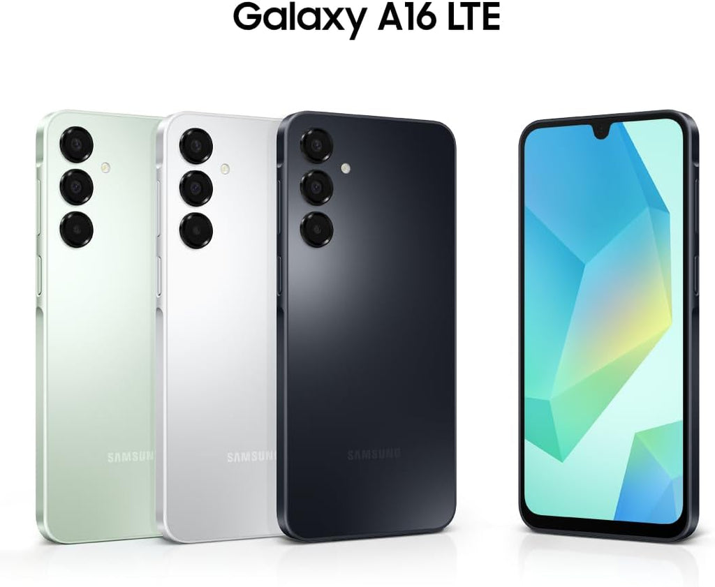 Samsung Galaxy A16 4G Dual SIM (128GB, 2025) 6.7" 90Hz AMOLED, Splash Resistant 8Core, 50MP Camera (Factory Unlocked International Model for GSM, Global) A165M/DS (25W Fast Charger Bundle, Green)