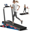 Walking Pad with 15% Incline 2.5HP Foldable Walking Pad with Handle Bar 0.6-6.2MPH Under Desk Compact Treadmills for Home 300LBS with Romote Control