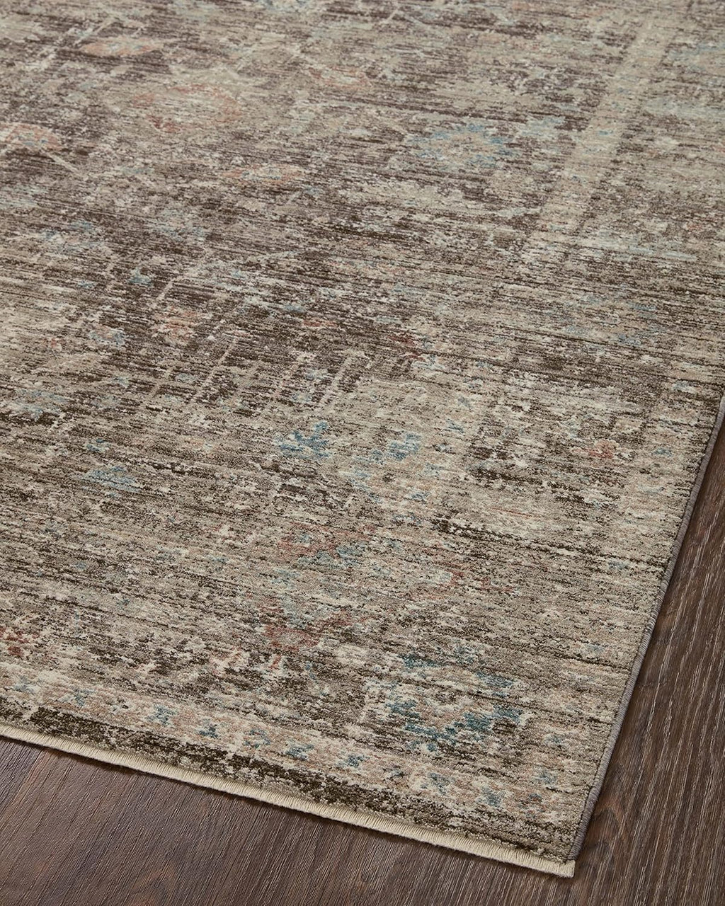 Loloi Magnolia Home by Joanna Gaines Millie Collection MIE-03 Charcoal/Dove 7'-10" x 10', .25" Pile Height, Area Rug