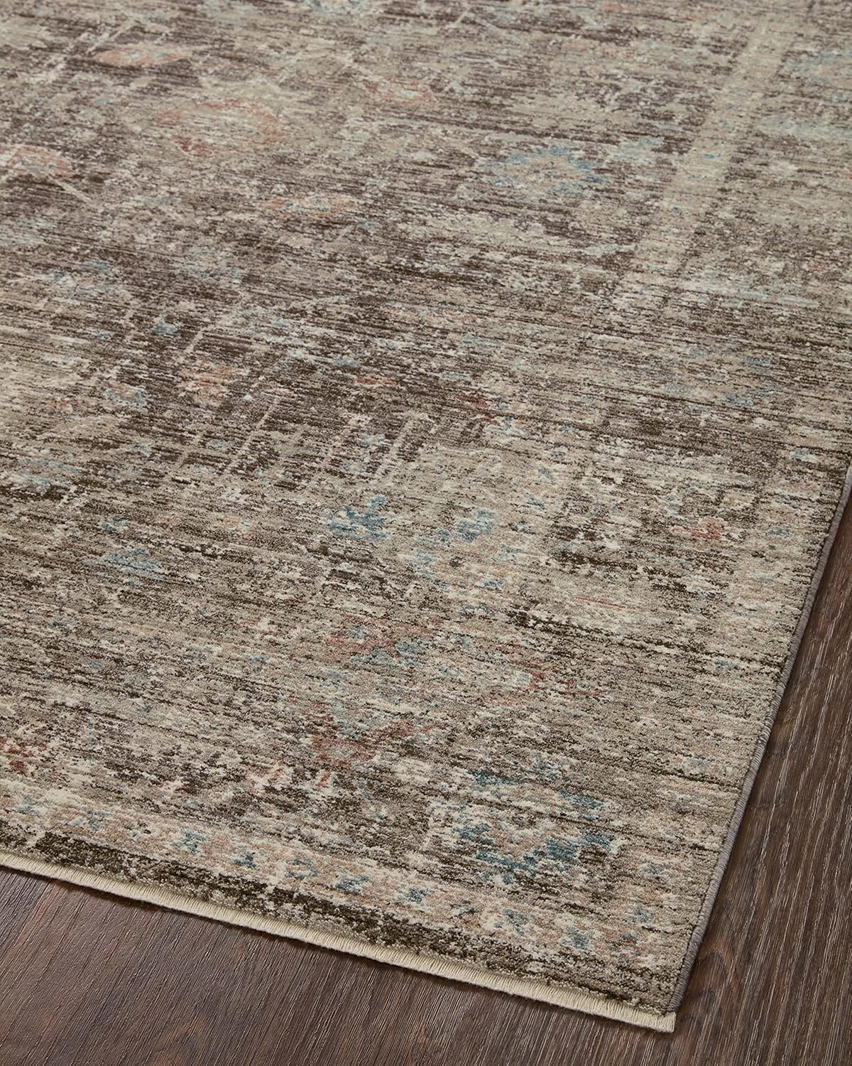 Loloi Magnolia Home by Joanna Gaines Millie Collection MIE-03 Charcoal/Dove 7'-10" x 10', .25" Pile Height, Area Rug