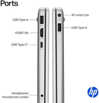 HP 15.6" Laptop with Microsoft Office 365 Included  Intel 4-Core Processor  16GB RAM 128GB SSD  Windows 11  PLUSERA Earphones  Natural Silver