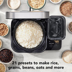 KitchenAid Grain and Rice Cooker 8 Cup with Integrated Scale and Delayed Cook, KGC3155BM