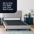 GhostBed Ultimate 11 Inch Memory Foam Mattress with Metal Platform Bed Frame Foundation with Slat Support Bundle - Firm Feel - CertiPUR-US Certified - Twin XL