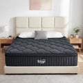 WEUP King Size Mattress, 12 Inch Hybrid Memory Foam Mattress in a Box, Individual Pocket Springs for Pressure Relief, Motion Isolation, Medium Firm Feel, CertiPUR-US Certified（Gray）