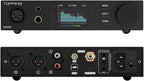 TOPPING DX5 II Hi-Res DAC & Headphone Amp Combo – Dual ES9039Q2M  X-Hybrid Amp  10-Band PEQ  LDAC Bluetooth 5.1  4.4mm Balanced & 6.35mm Headphone Output  Preamp Mode  12V Trigger (Black)