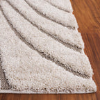 SAFAVIEH Florida Shag Collection Area Rug - 9'6" x 13', Cream & Beige, Non-Shedding & Easy Care, 1.2-inch Thick Ideal for High Traffic Areas in Living Room, Bedroom (SG471-1113)