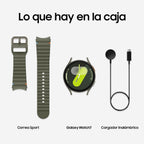 Samsung Galaxy Watch 7 | 44mm | AI Smartwatch w/ 1.5" AMOLED  Wear OS 5  Wi-Fi  Bluetooth  Heart Rate  Sleep Apnea & GPS Fitness Tracker | International Model L310 | w/Fast Charger  Green