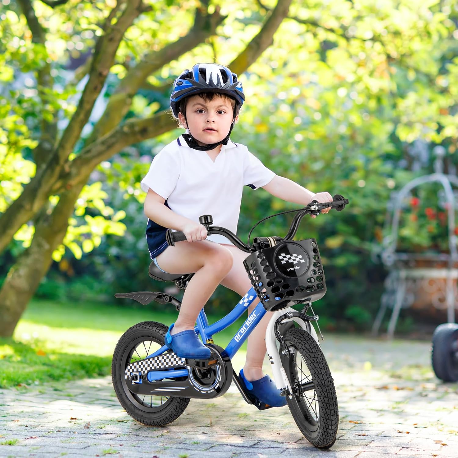 BABY JOY Kids Bike, 12 14 16 18 Inch Boys Girls Bike for 3-8 Years w/Training Wheels, 20 Inch Children Bicycle for 8+ Teens w/Kickstand, Handbrake, Coaster Brake & Removable Basket, Sporty Bicycle