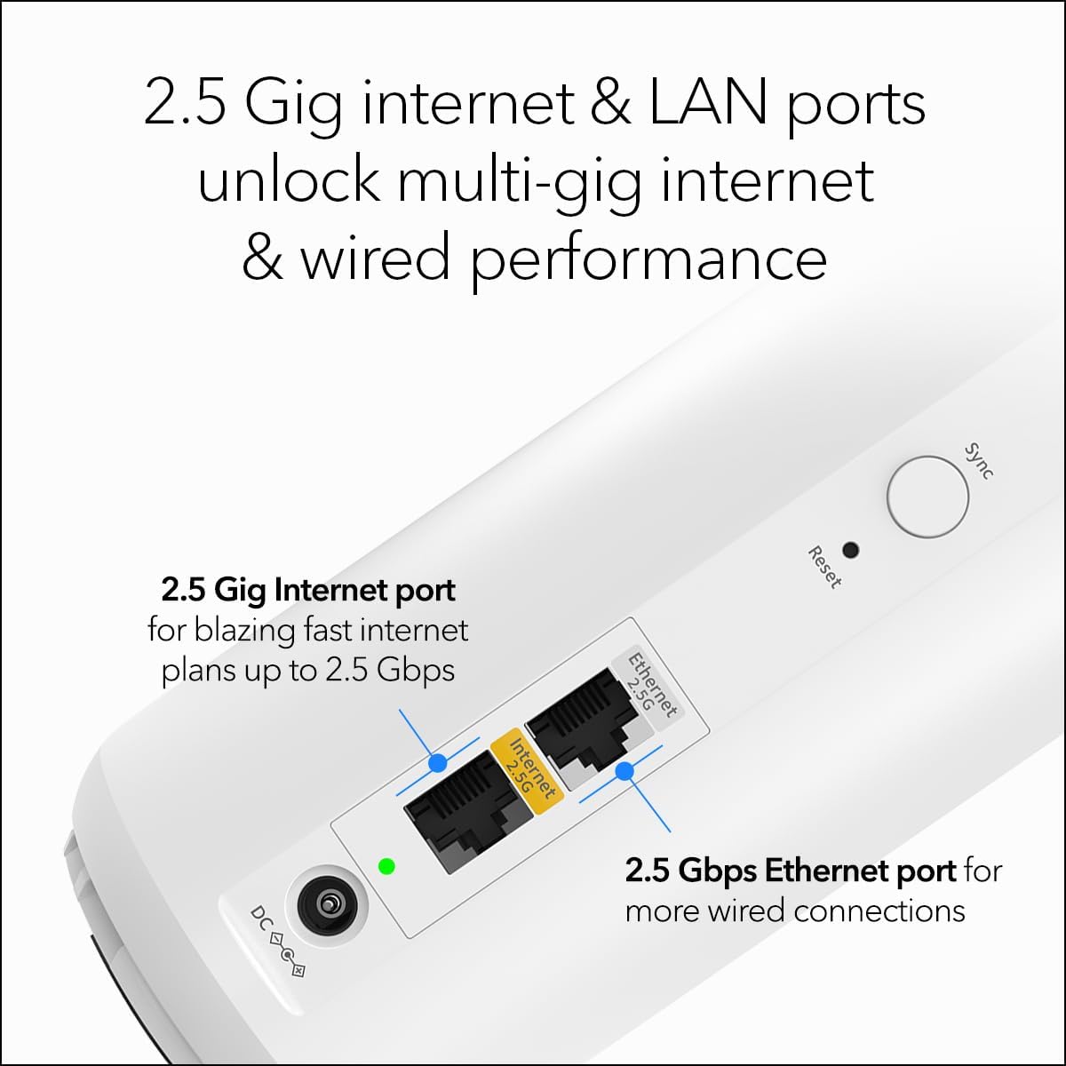 NETGEAR Orbi 360 Series Dual-Band WiFi 7 Mesh Network System for Home (RBE363) – Wireless Router + 2 Extenders  Security Features  5 Gbps  Covers 6 000 sq.ft.  70 Devices  2.5GB Internet Port  BE5000