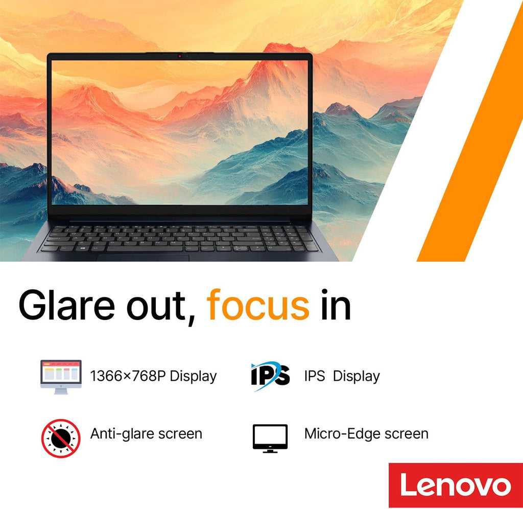 Lenovo IdeaPad 15.6" FHD Business Laptop • Microsoft Office 365 • 1.1TB Storage • DDR4 • Intel Dual core • 1TB Cloud and 128GB SSD and • WiFi 6 • Copilot AI • Windows 11 no Mouse • Essential Laptop