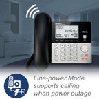 VTech VG208-2 DECT 6.0 Corded/Cordless Phone System with 2 Handsets, Digital Answering Machine, Call Blocking, Caller ID, Large Backlit Display