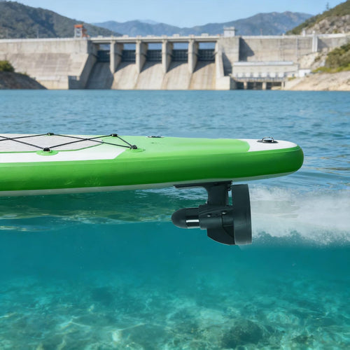 12v Paddle Board Electric Motorized Fin, 288w Sup Motor Electric Fin, Paddle Board Motor Propeller with Button Control, Rechargeable Surfboard & Kayak Thruster Kit, Battery Not Include