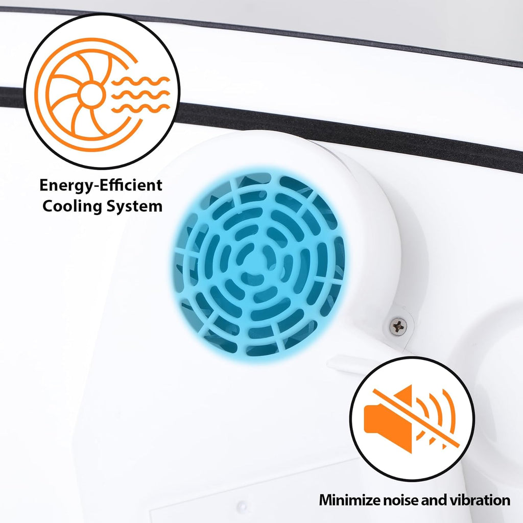 ZENY Car Fridge Electric Cooler and Warmer for Vehicles & Trucks- 12V AC/DC Car Thermoelectric Refrigerator with Handle, Portable Car Fridge for Travel, Camping and Picnics (29L)