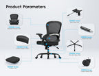 TRALT Office Chair - Ergonomic Office Chair with Back Support, Home Office Desk Chairs, 330lbs Wide Seat Big and Tall Office Chairs, Comfy Desk Chair for Work, Study, Office, Gaming (Black)