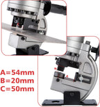 1300W Electric Hydraulic Hole Puncher Φ1/4"-4/5" hydraulic Punching Machine Punching Tool with 5 Dies for Iron Copper Aluminum Plate Angle Steel (PM20)