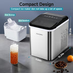 EUHOMY Nugget Ice Makers Countertop, Ready in 8 Mins, 35lbs/24H, Self-Cleaning, Portable Ice Maker Machine with Ice Scoop & Basket, Sonic Ice Maker with Chewable Pellet Ice for Home/Party/RV/Camping