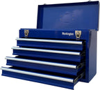 Workington Portable Metal Tool Chest with 4 Drawers, 20" 4-Drawer Tool Chest Cabinet with Ball Bearing Drawer Slides, Steel Tool Storage Box Organizer 4004 Blue