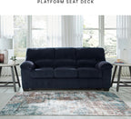 Signature Design by Ashley SimpleJoy Contemporary Sofa for Living Room, Blue