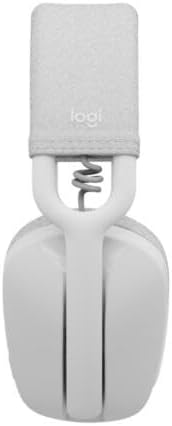 Logitech Zone Vibe 100 Lightweight Wireless Over Ear Headphones with Noise Canceling Microphone, Advanced Multipoint Bluetooth Headset, Works with Teams, Google Meet, Zoom, Mac/PC - Off White