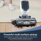 Shark Freestyle Max Cordless Upright Vacuum, Multi-Surface Cleaning, Lightweight, Easy Maintenance, with Large Dust Cup and 2-Speed Brushroll, LED Headlights, Nordic Blue, SV2002