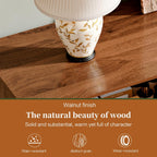 Modern Chest of Drawers with 9 Drawers,Deep Drawers,Clothes Organizer,Large Storage Cabinet for Living Room, Bedroom,Hallway,with Anti-Tipping Device, Walnut.