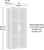 Sauder HomePlus Storage Cabinet/ Pantry cabinets, White finish