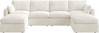 HONBAY Sectional Couch with Storage Seats, Modular Sectional Sofa with Storage Ottoman, U Shaped Sectional Couches for Living Room, Light Beige