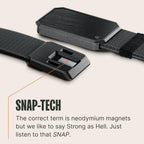 Groove Life Groove Belt OG - Men's Work Belt - Stretch Nylon, Magnetic Buckle, Adjustable, Comfortable, Tactical, EDC